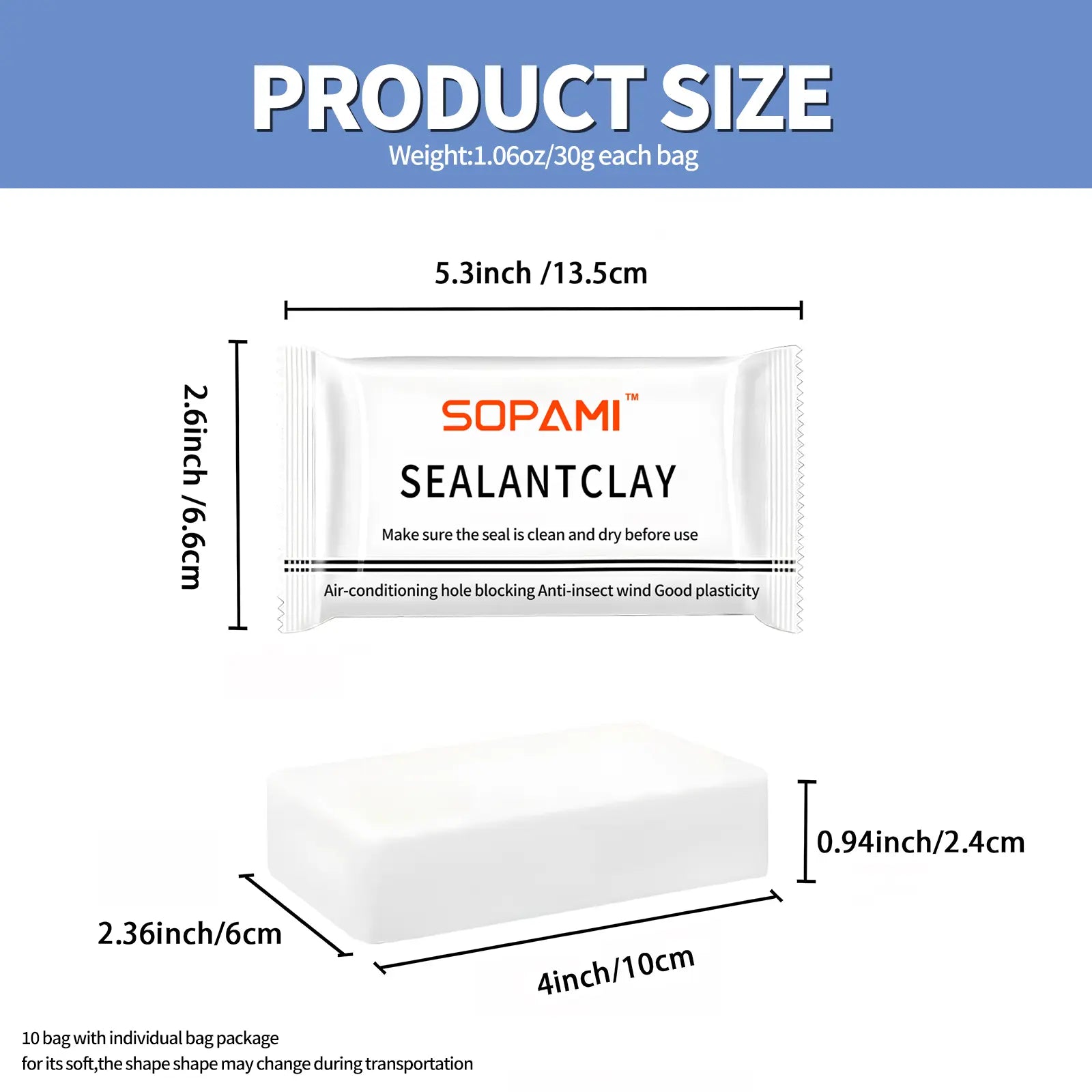 Waterproof Sealant Clay for Gaps & Cracks