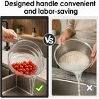 BPA-Free Rice Strainer with Easy-Grip Handle