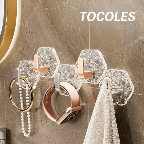 Heavy-Duty Adhesive Wall Hooks - 10/20 Pack