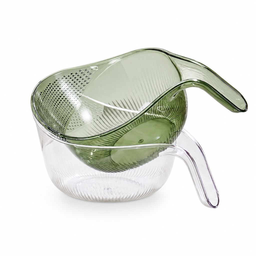 BPA-Free Rice Strainer with Easy-Grip Handle